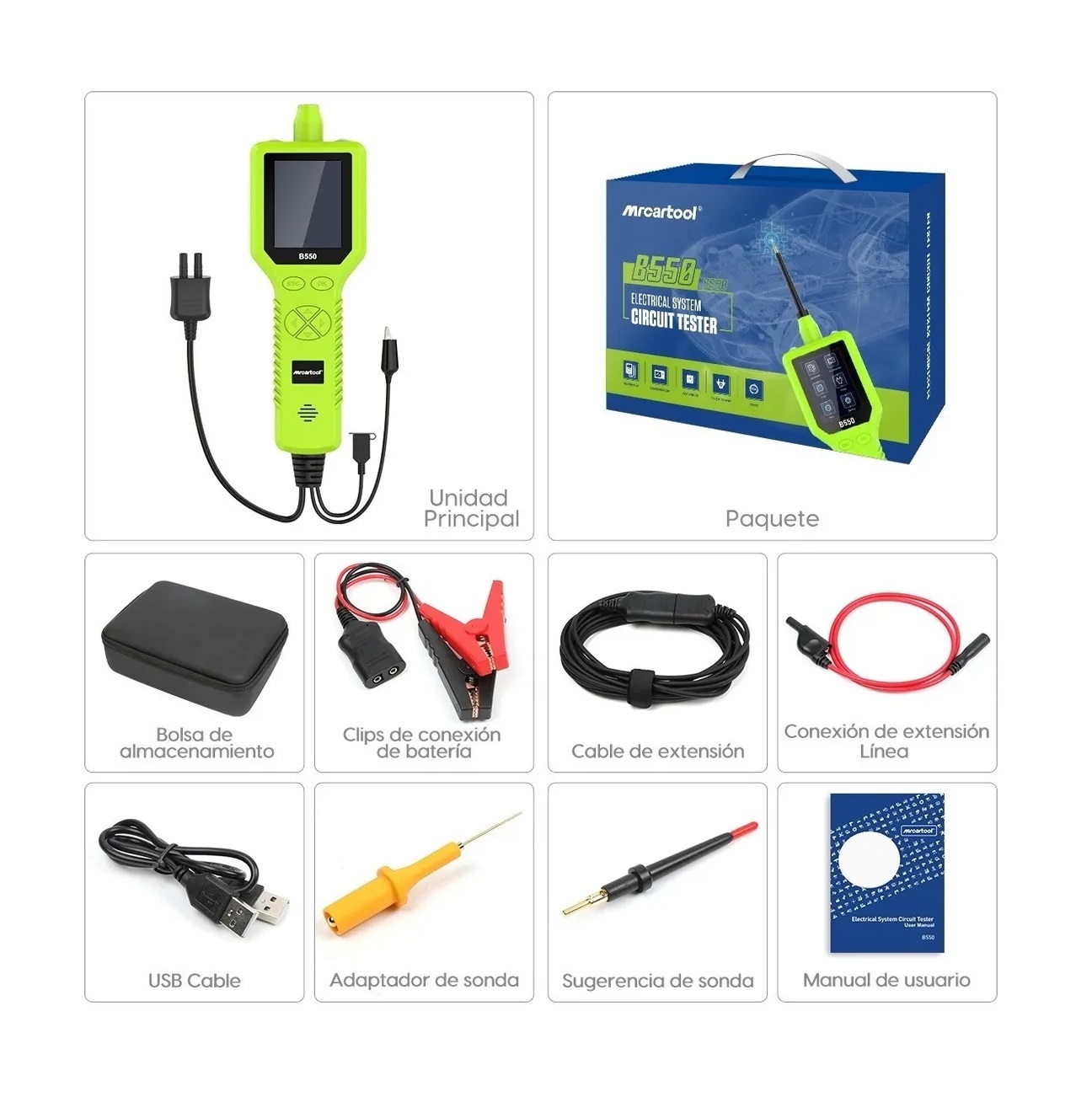 Punta Lógica Autool B550 Diagnóstico Señales Eléctricas - Image 2