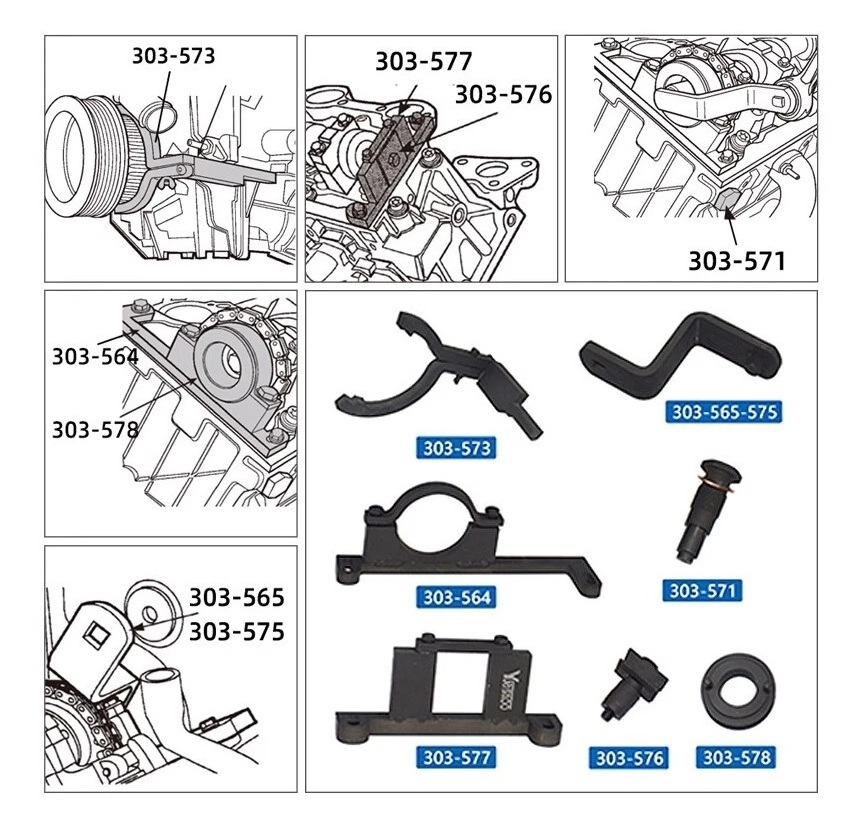 Kit Bloqueador Árbol de Levas Ford Motor 4.0 SOHC V6 - Image 2