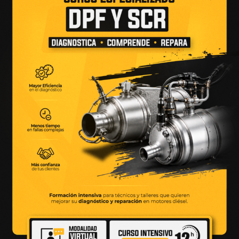 Curso Especializado DPF y SCR — Diagnóstica, Comprende y Repara Motores Diésel