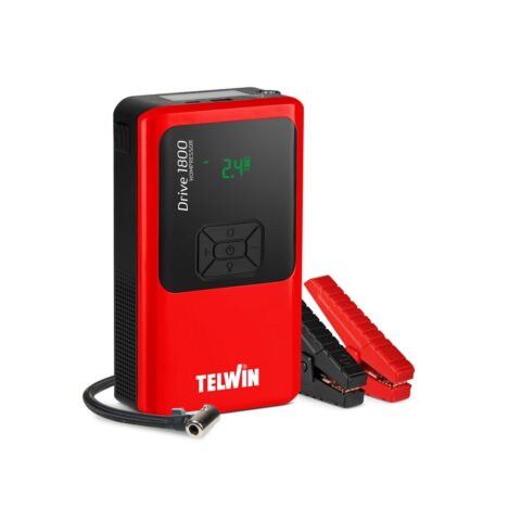 Arrancador de Bateria Portatil con Compresor de Aire Drive 1800 Telwin