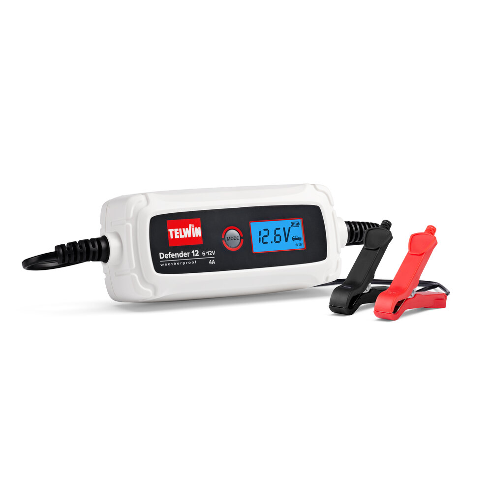 Cargador y Sostenedor De Bateria Telwin Defender 12