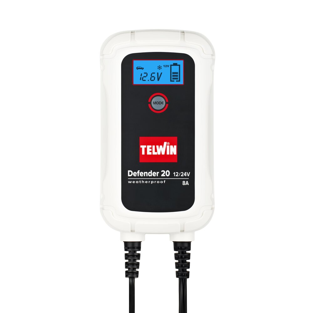 Cargador y Mantenedor de Bateria Telwin Defender 20