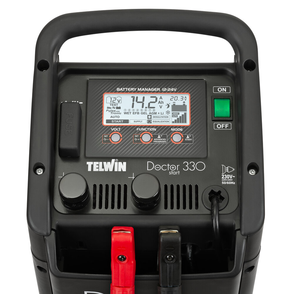 Cargador Mantenedor, Tester y Arrancador Telwin Doctor Start 330 - imagen 4